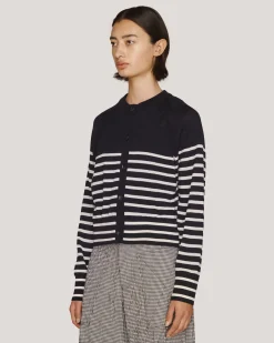 Women YMC Foxtail Stripe Cardigan
