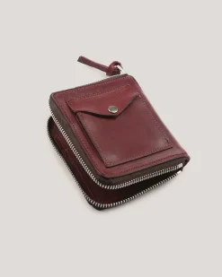 Women YMC Zip Leather Wallet