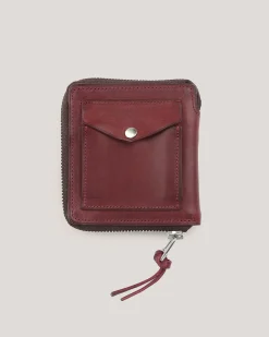 Women YMC Zip Leather Wallet