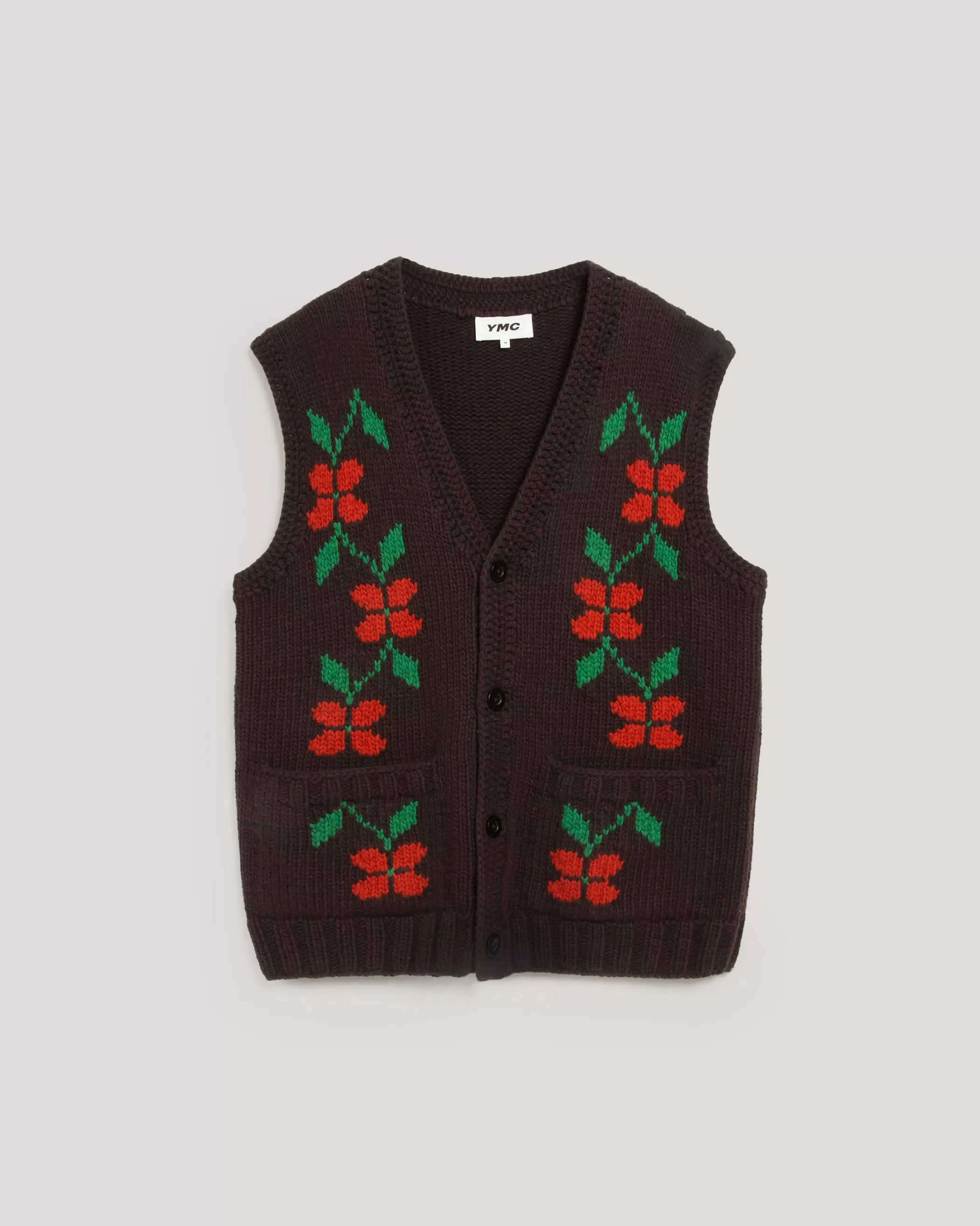 YMC Knitwear<Cottage Waistcoat Brown