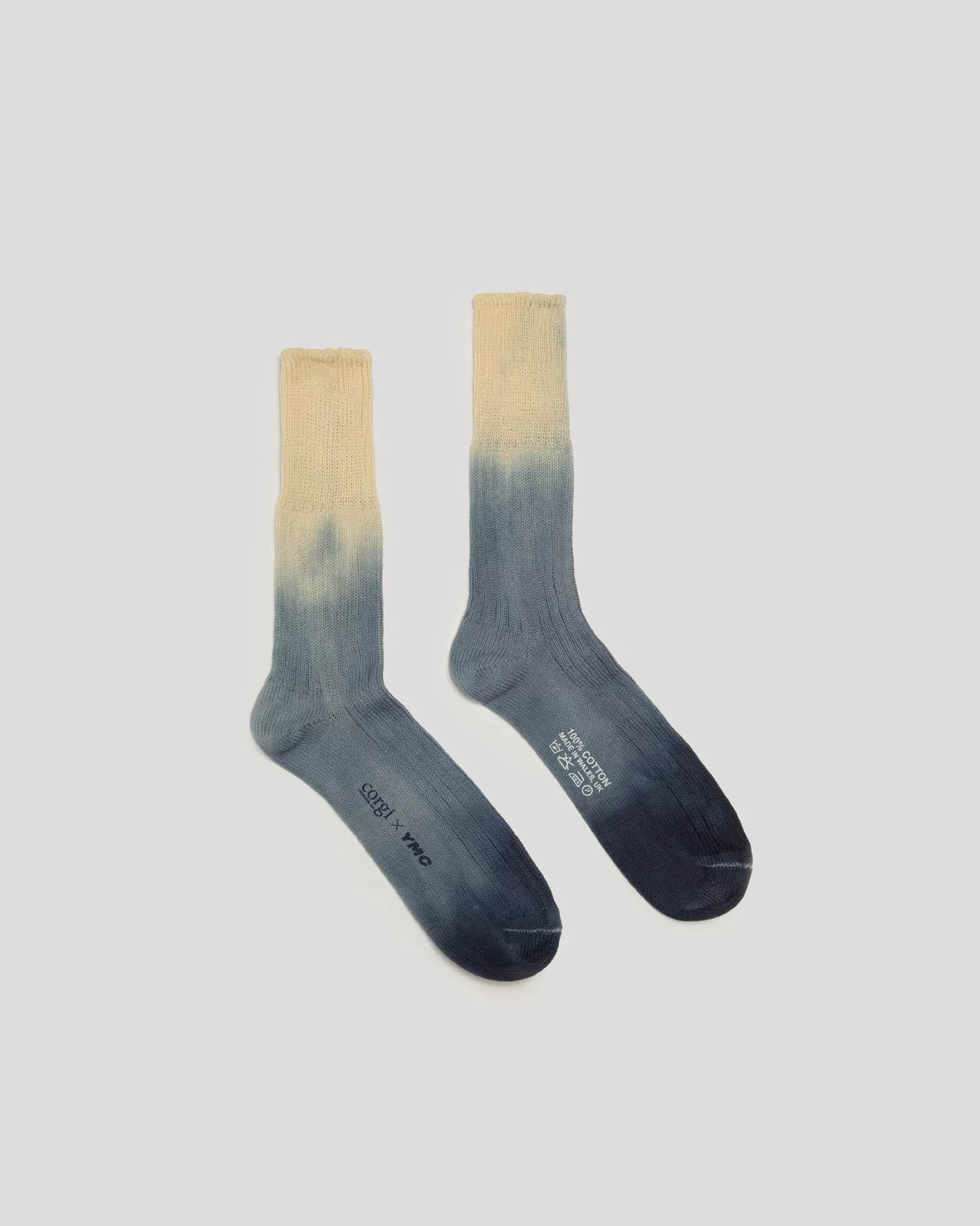 YMC Socks<Dip Dye Sock Blue