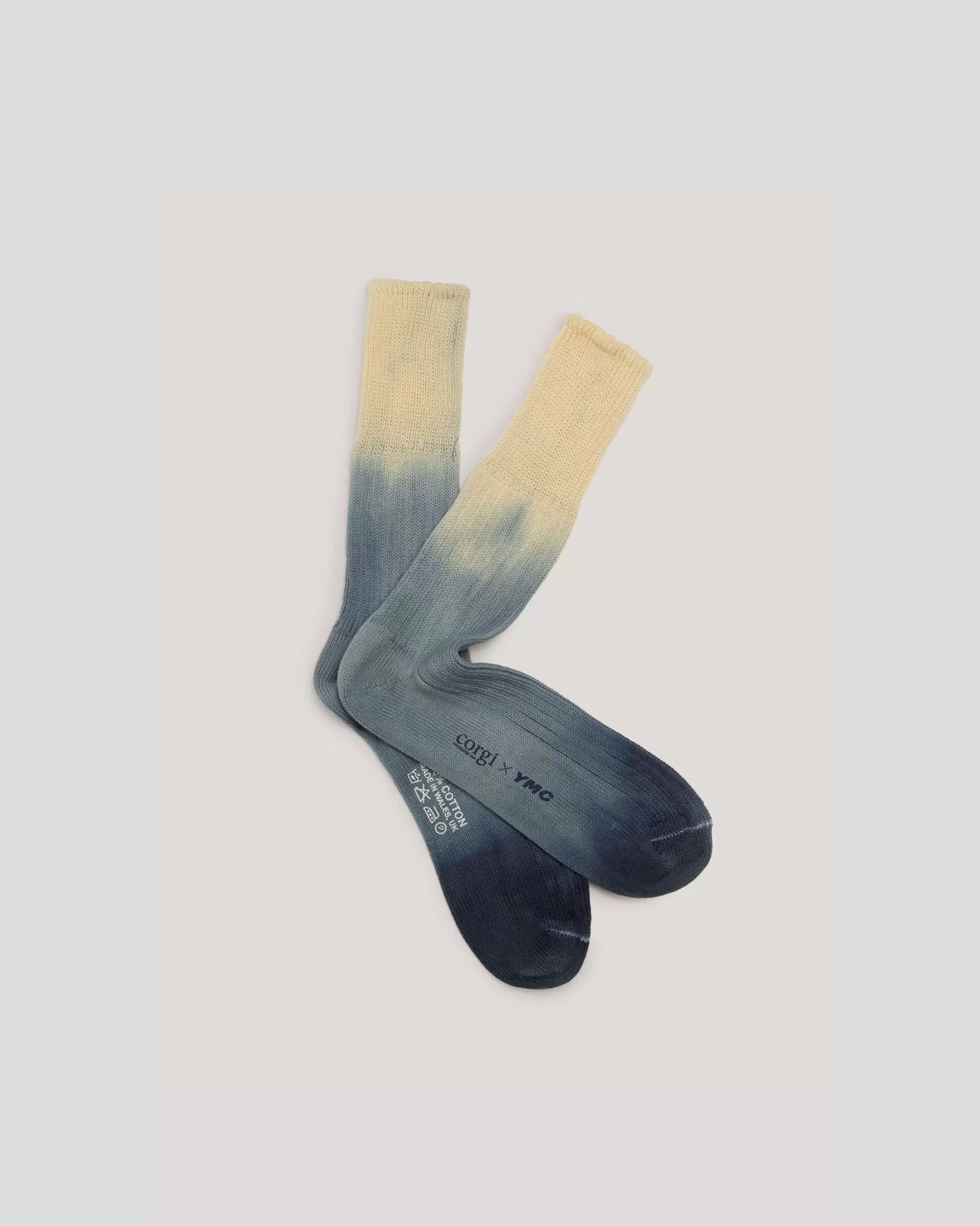 YMC Socks<Dip Dye Sock Blue