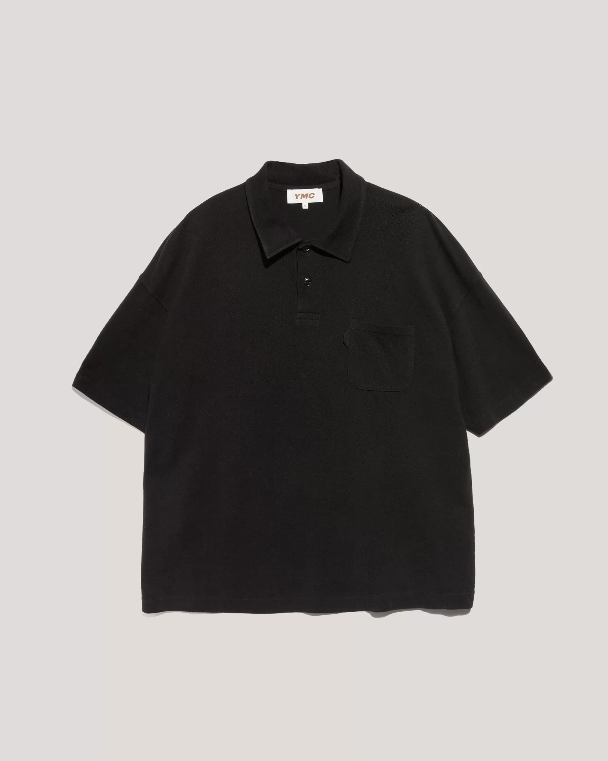 YMC Earth | Earth<Earth Polo T-Shirt Black