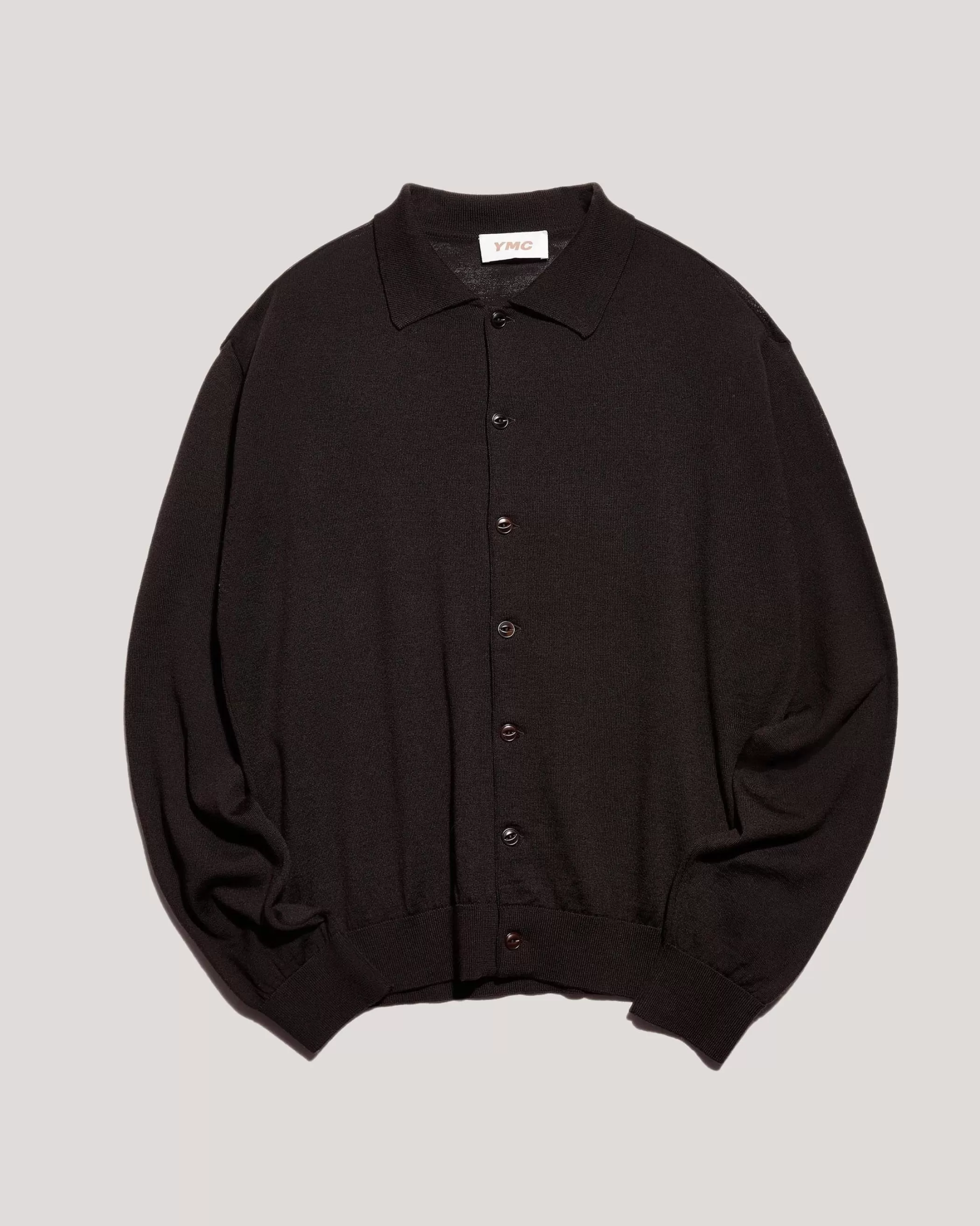 YMC Knitwear | Earth<Earth Rat Pack Cardigan Brown