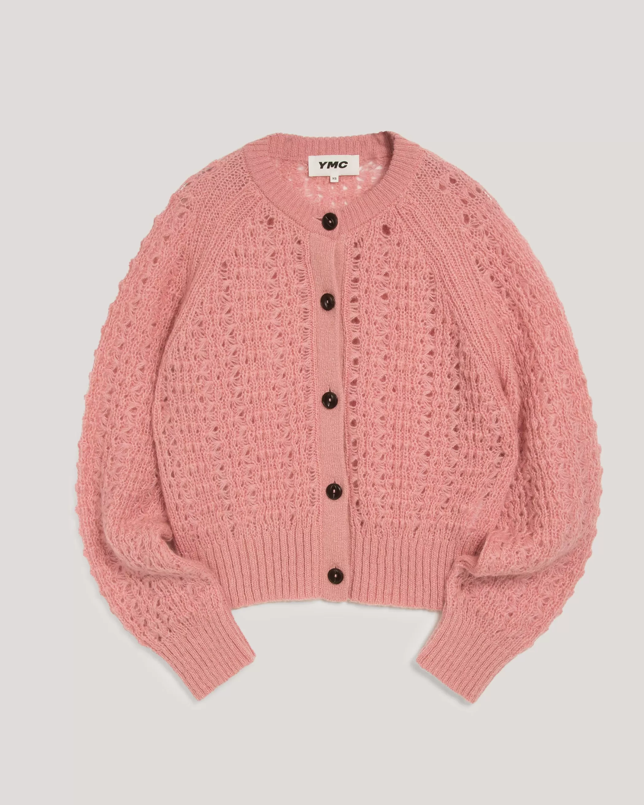 YMC Knitwear<Foxtail Cardigan Pink