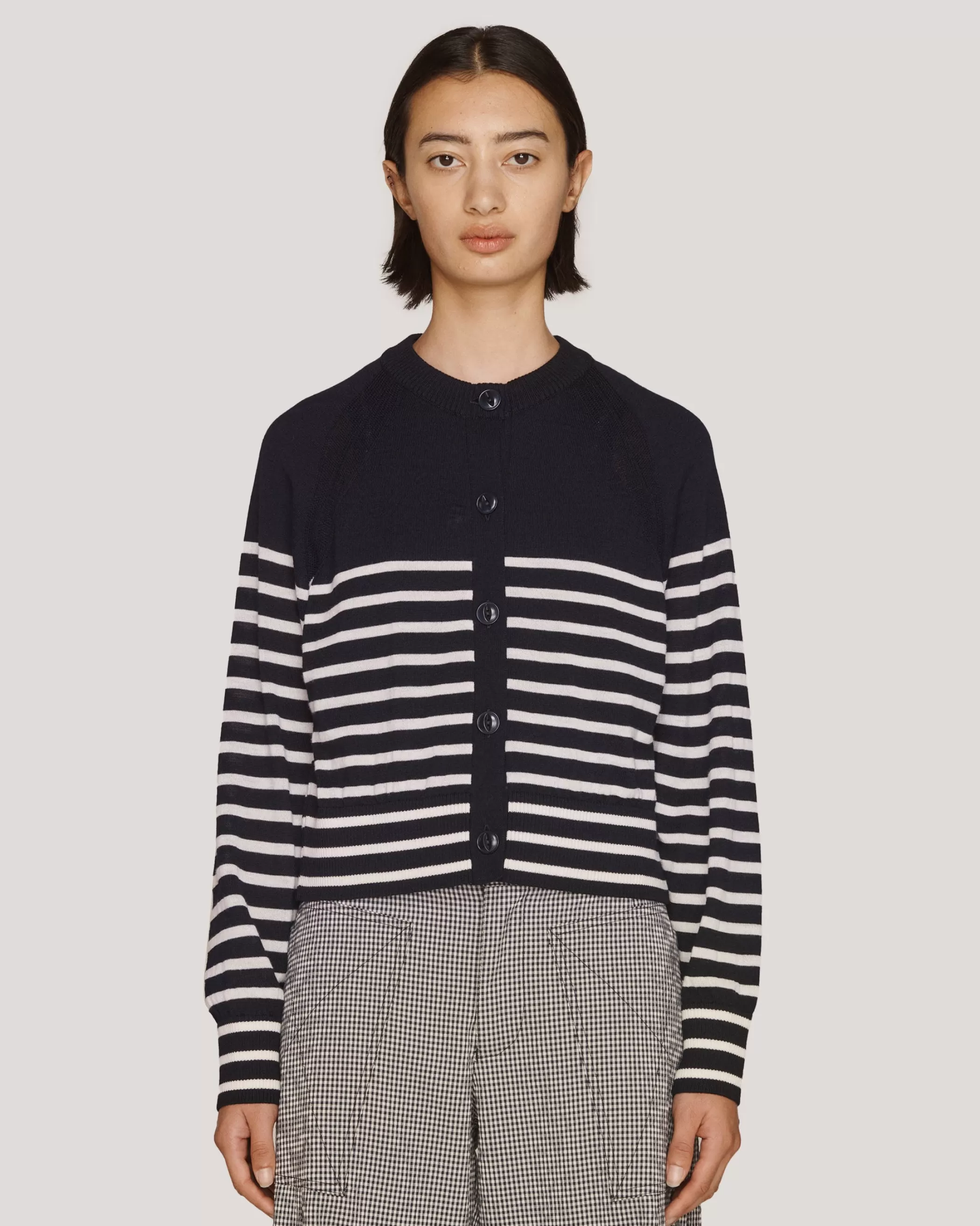 YMC Knitwear<Foxtail Stripe Cardigan Multi