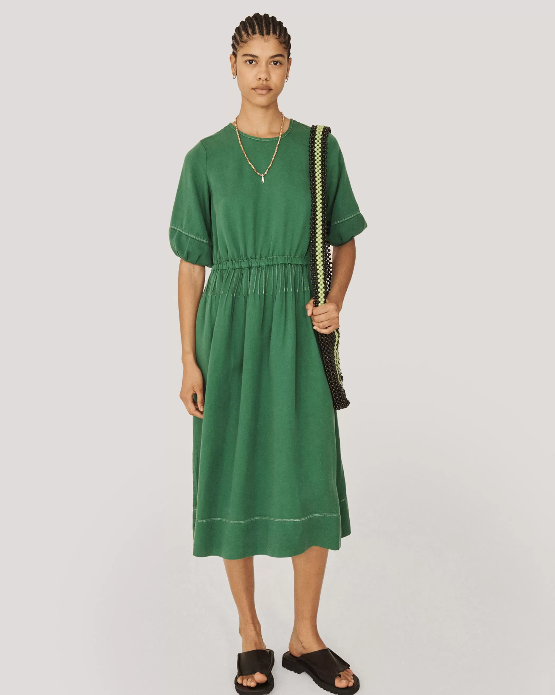 YMC Dresses<Garden Dress Green