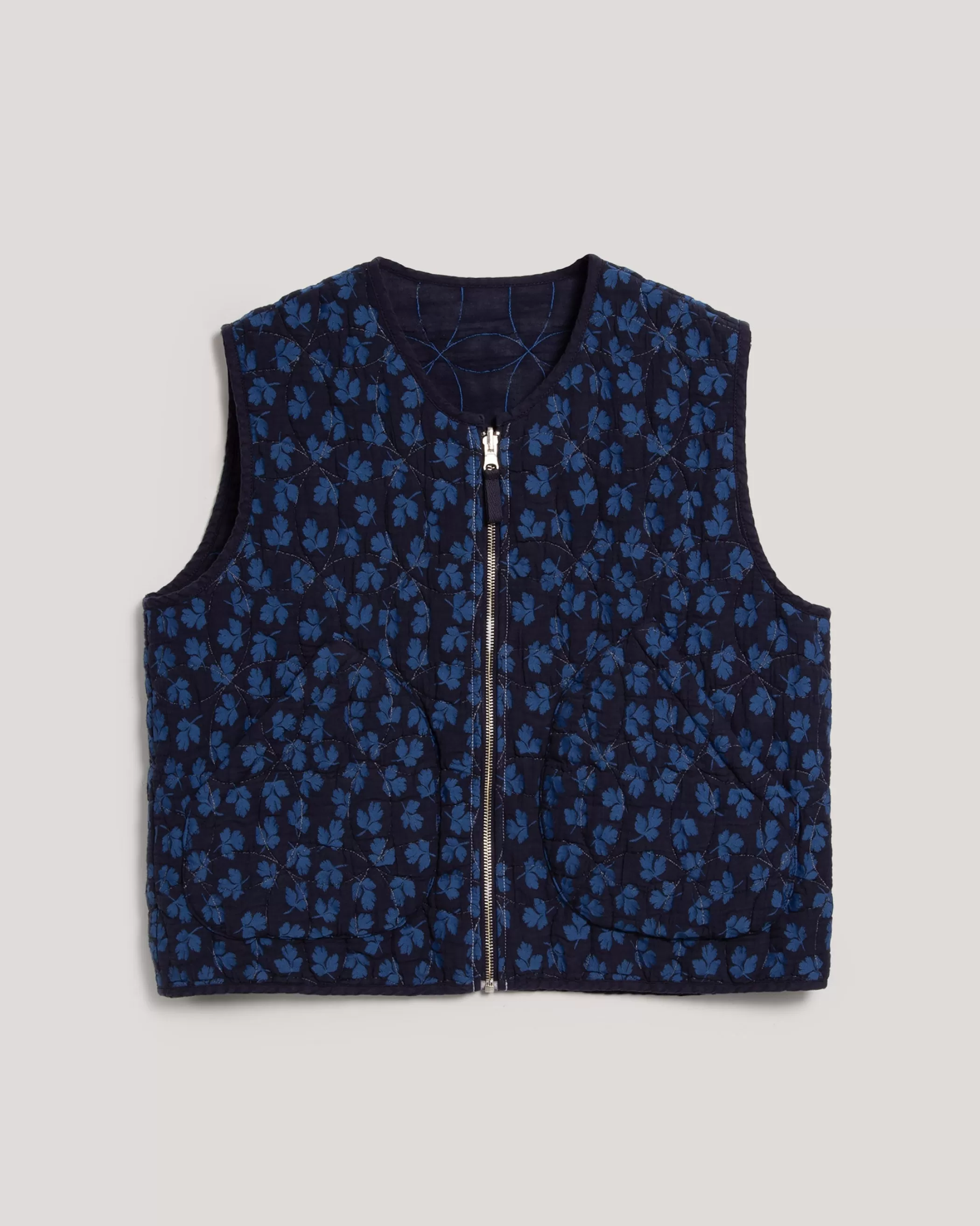 YMC Outerwear<Jackie Reversible Gilet Blue