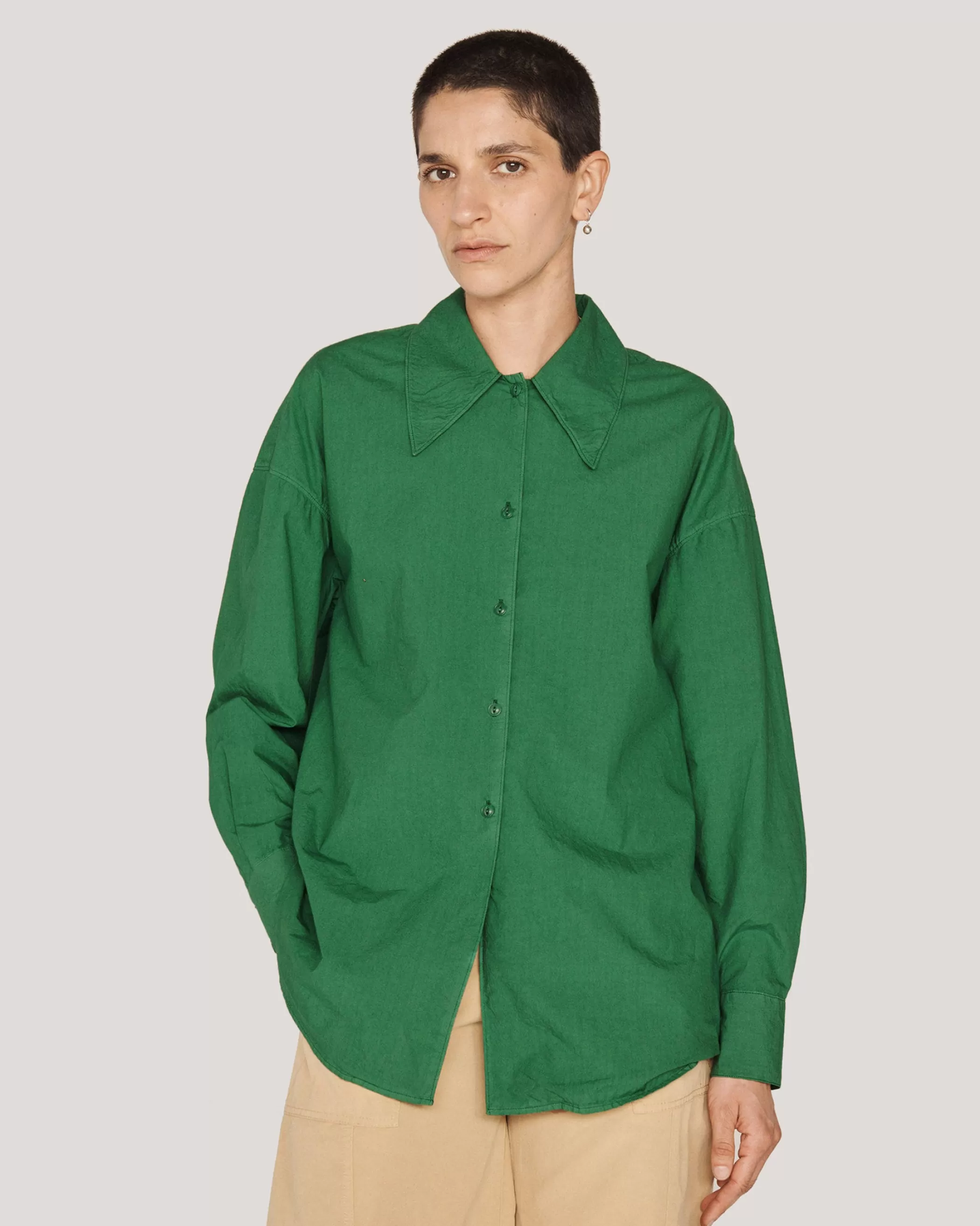 YMC Shirts<Lena Shirt Green