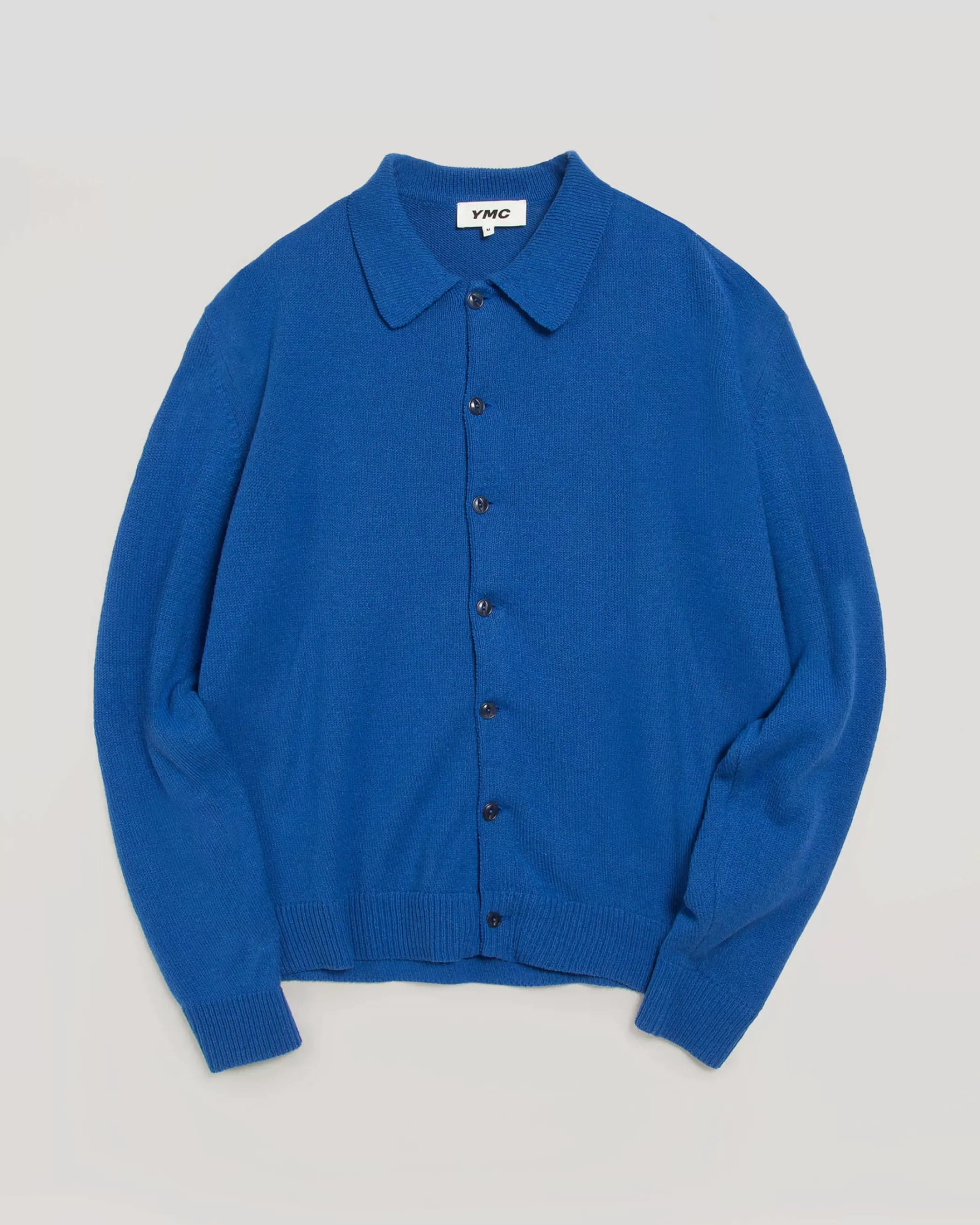 YMC Knitwear<Rat Pack Cardigan Blue