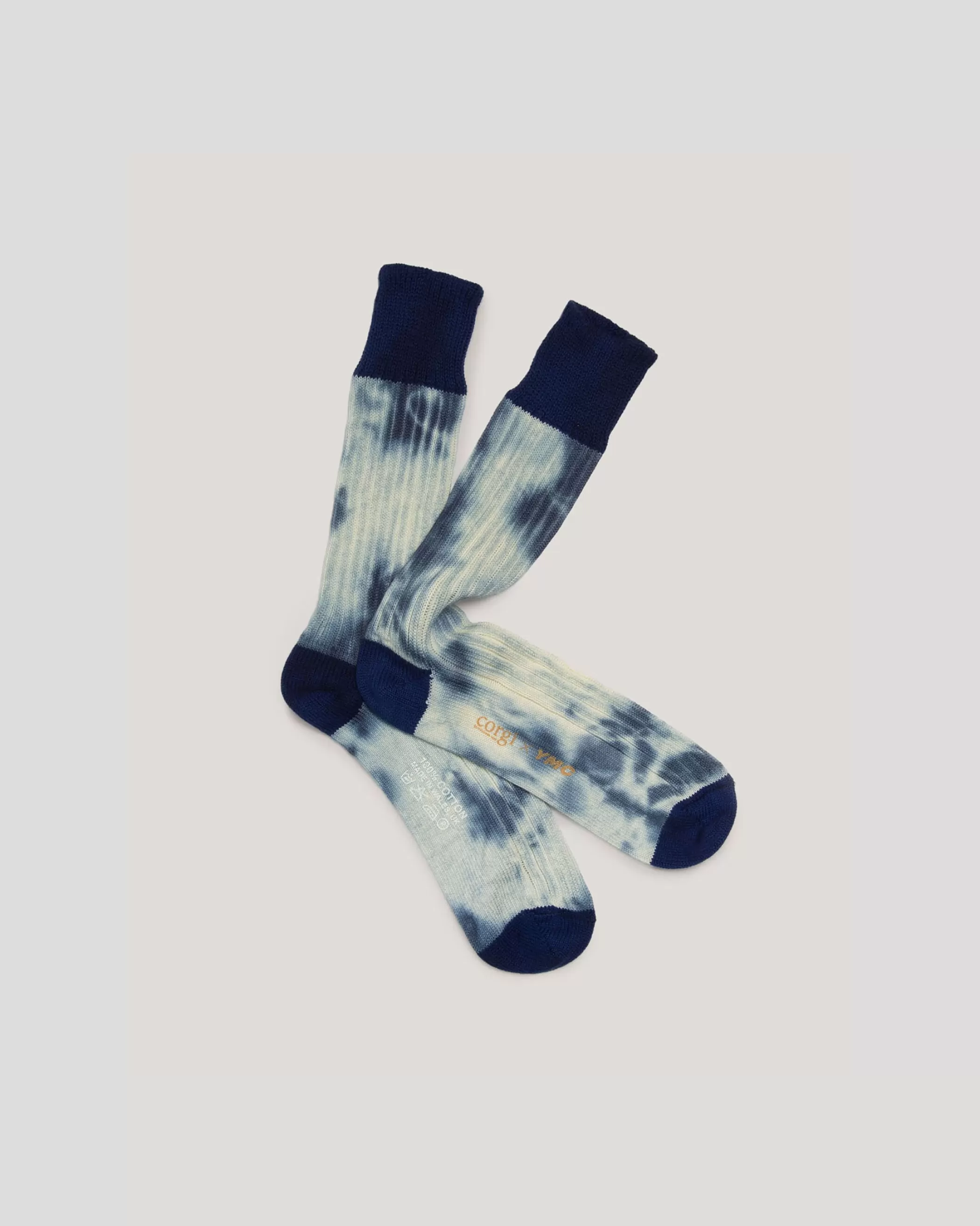 YMC Socks<Tie Dye Sock Blue