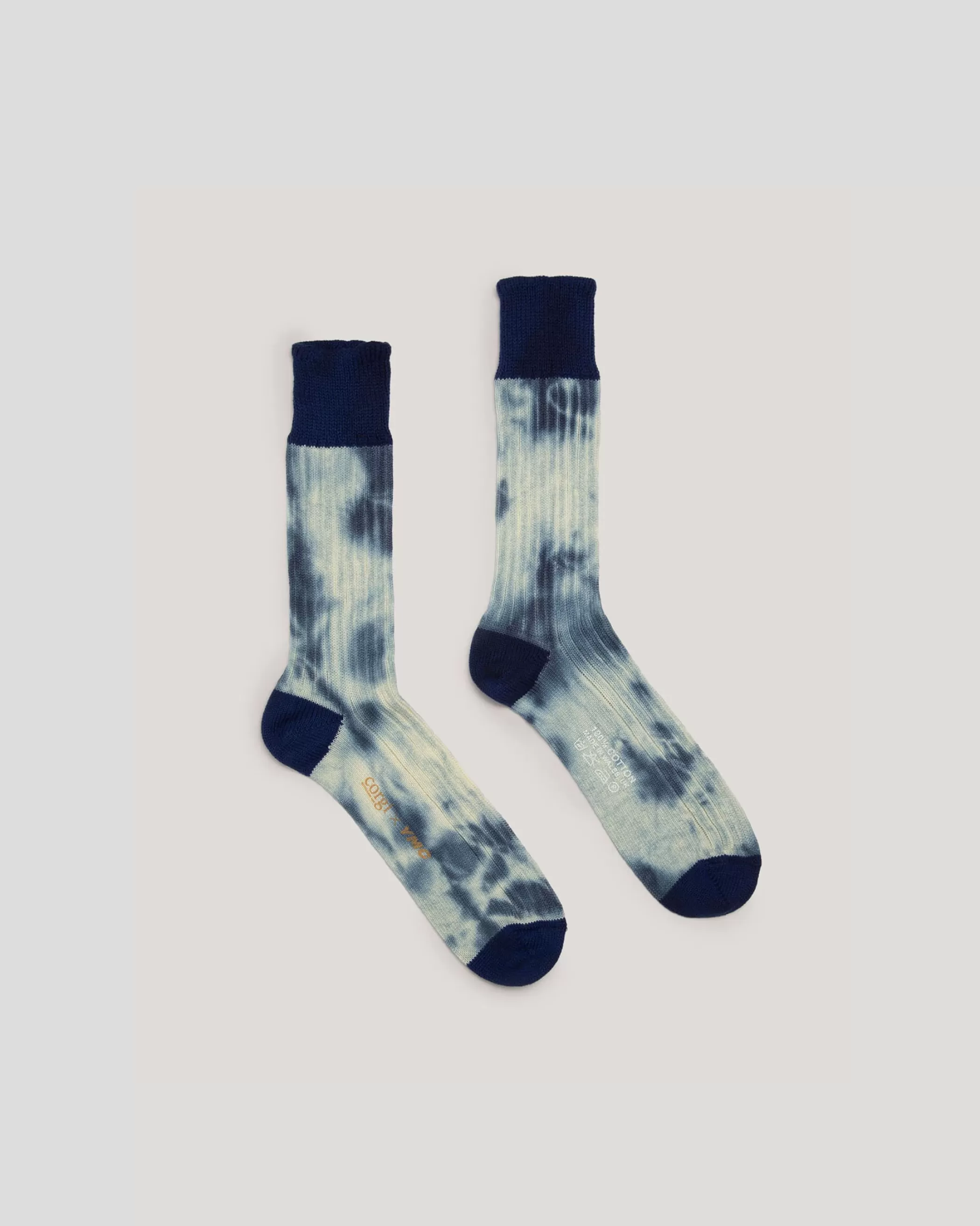 YMC Socks<Tie Dye Sock Blue