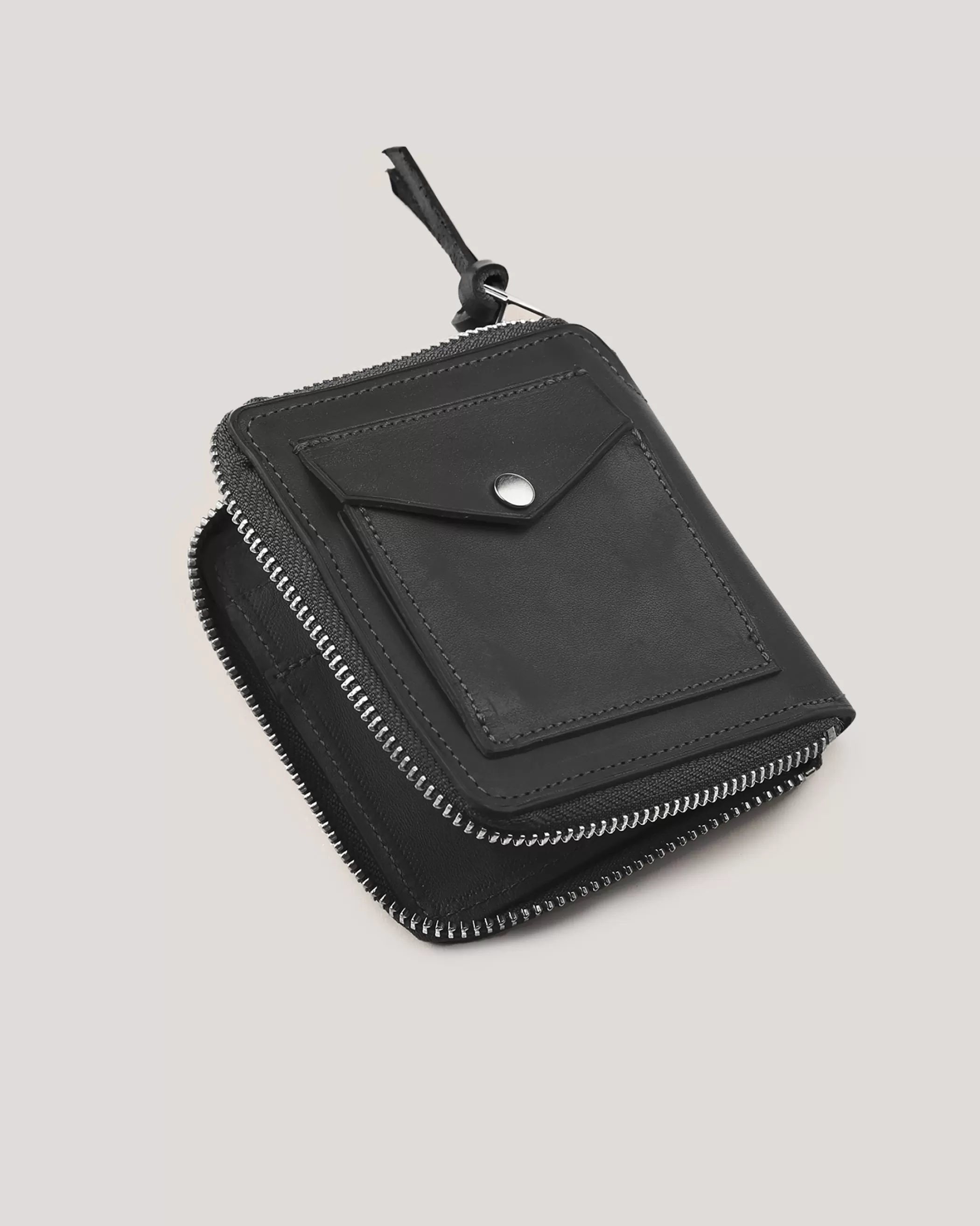 YMC Bags & Wallets | Bags & Wallets<Zip Leather Wallet Black