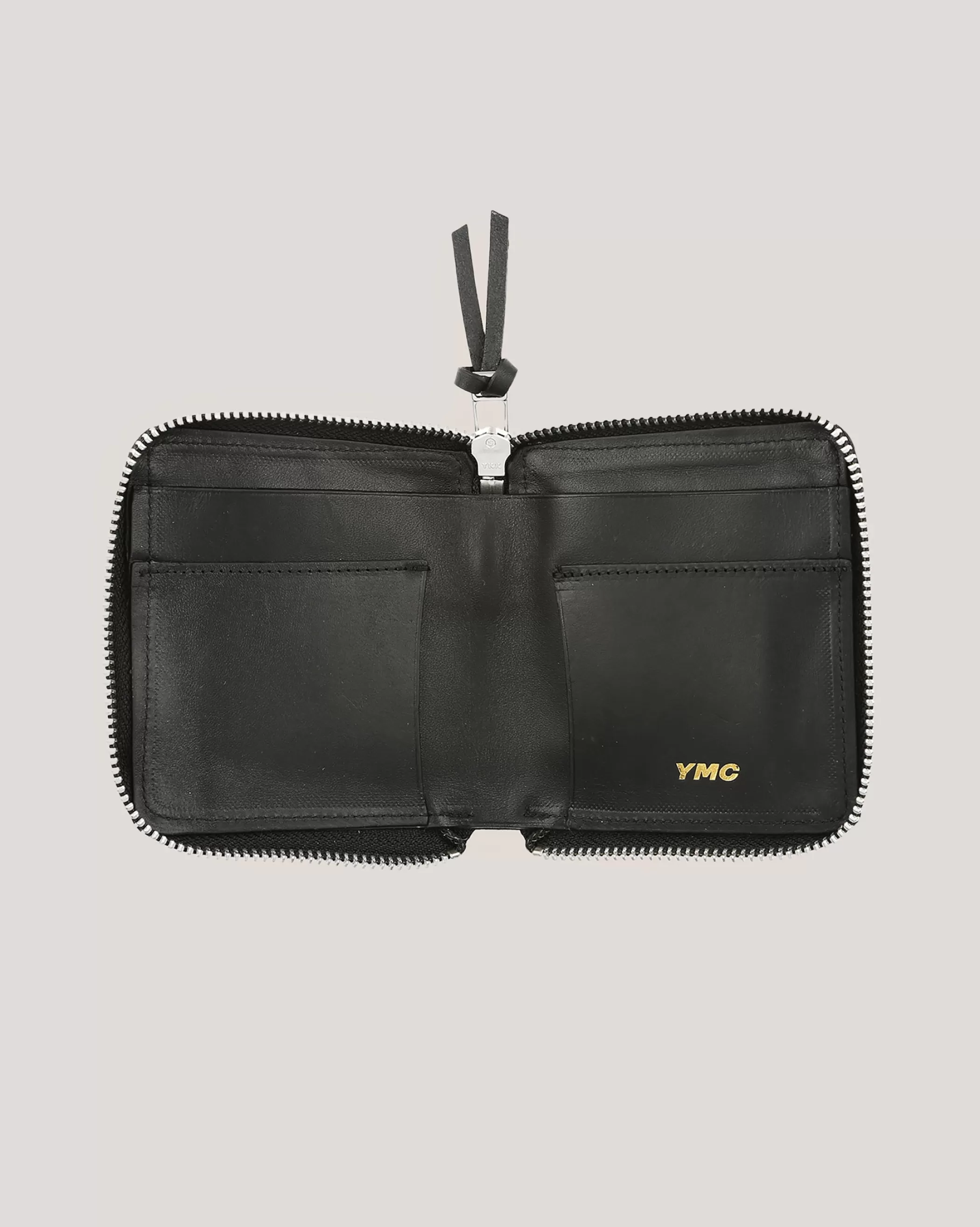 YMC Bags & Wallets | Bags & Wallets<Zip Leather Wallet Black