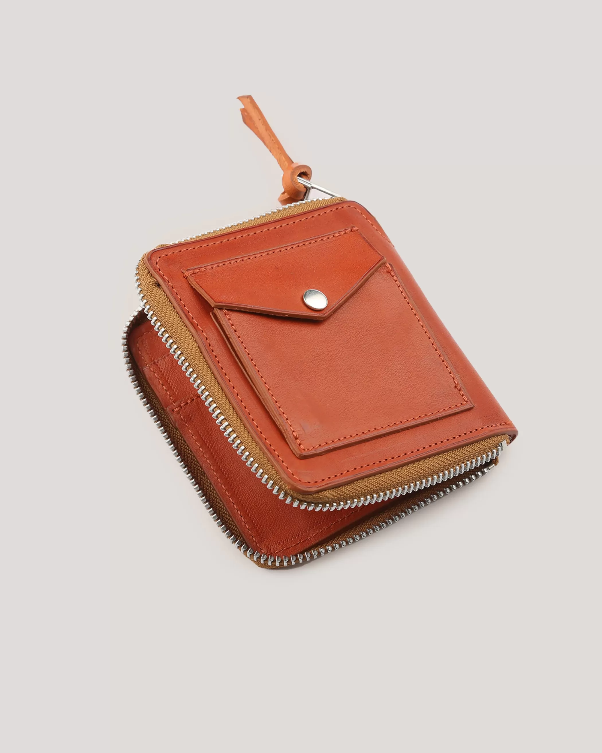 YMC Bags & Wallets | Bags & Wallets<Zip Leather Wallet Tan